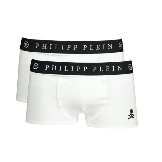 White Cotton Men's Boxer - GlamHub Luxury and Icon Brand Clothing