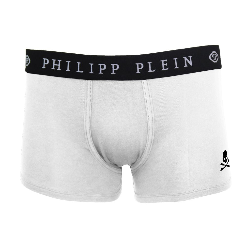 White Cotton Men's Boxer - GlamHub Luxury and Icon Brand Clothing