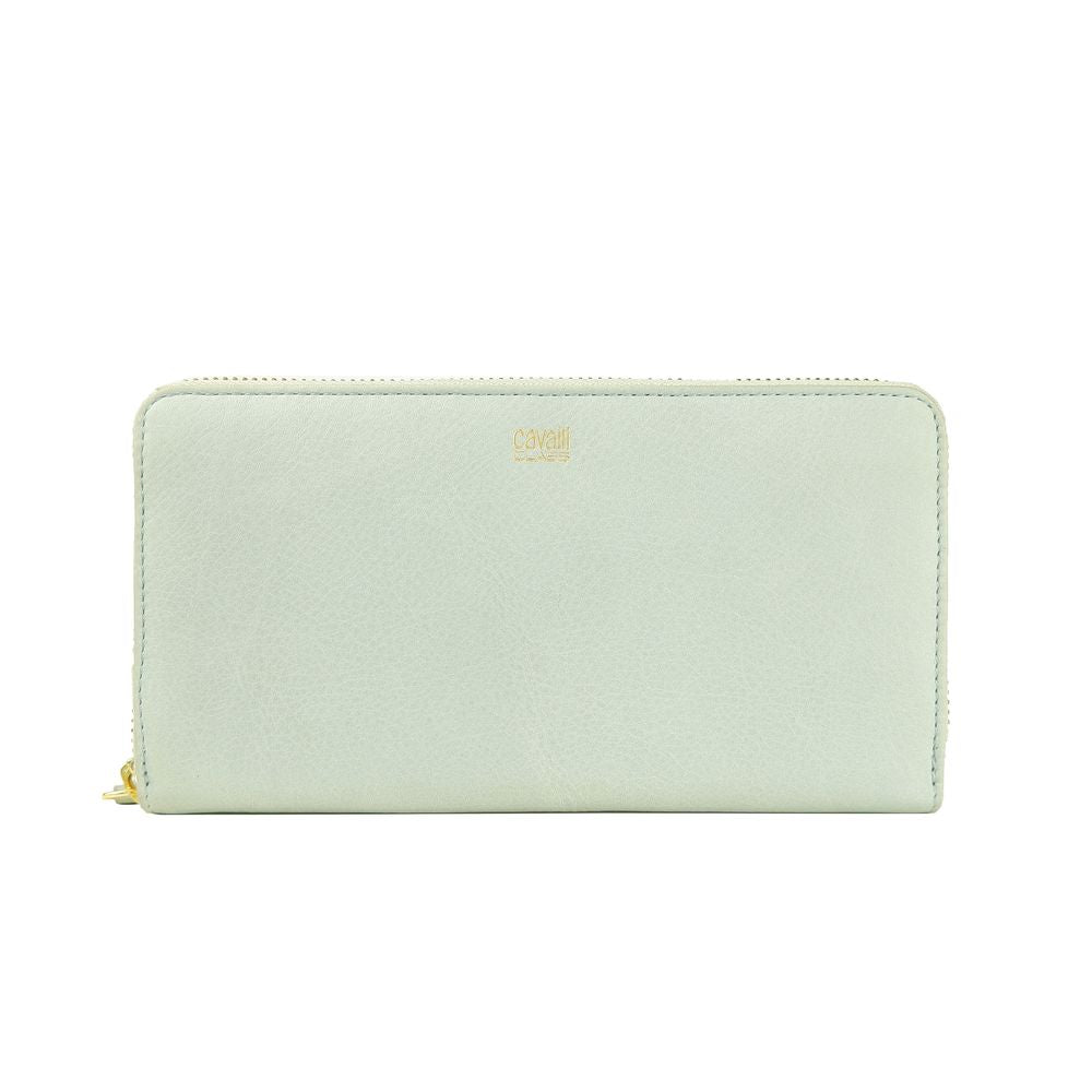 Gray Calfskin Women Wallet - GlamHub Luxury and Icon Brand Clothing