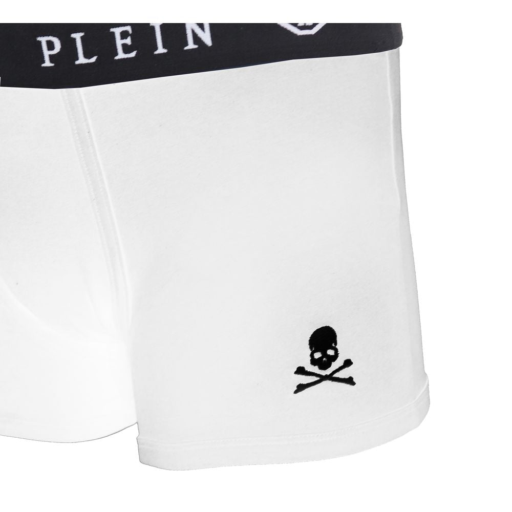 White Cotton Men's Boxer - GlamHub Luxury and Icon Brand Clothing