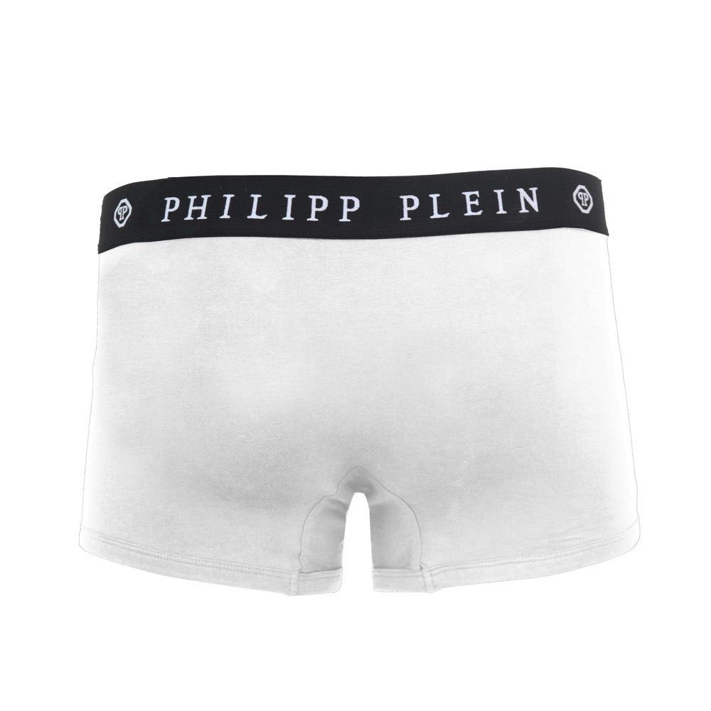 White Cotton Men's Boxer - GlamHub Luxury and Icon Brand Clothing