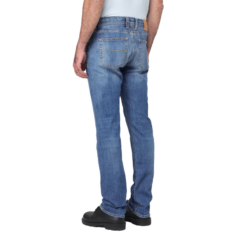 Blue Cotton Men's Jean - GlamHub Luxury and Icon Brand Clothing