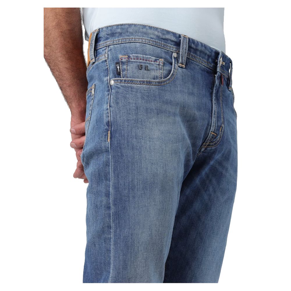 Blue Cotton Men's Jean - GlamHub Luxury and Icon Brand Clothing