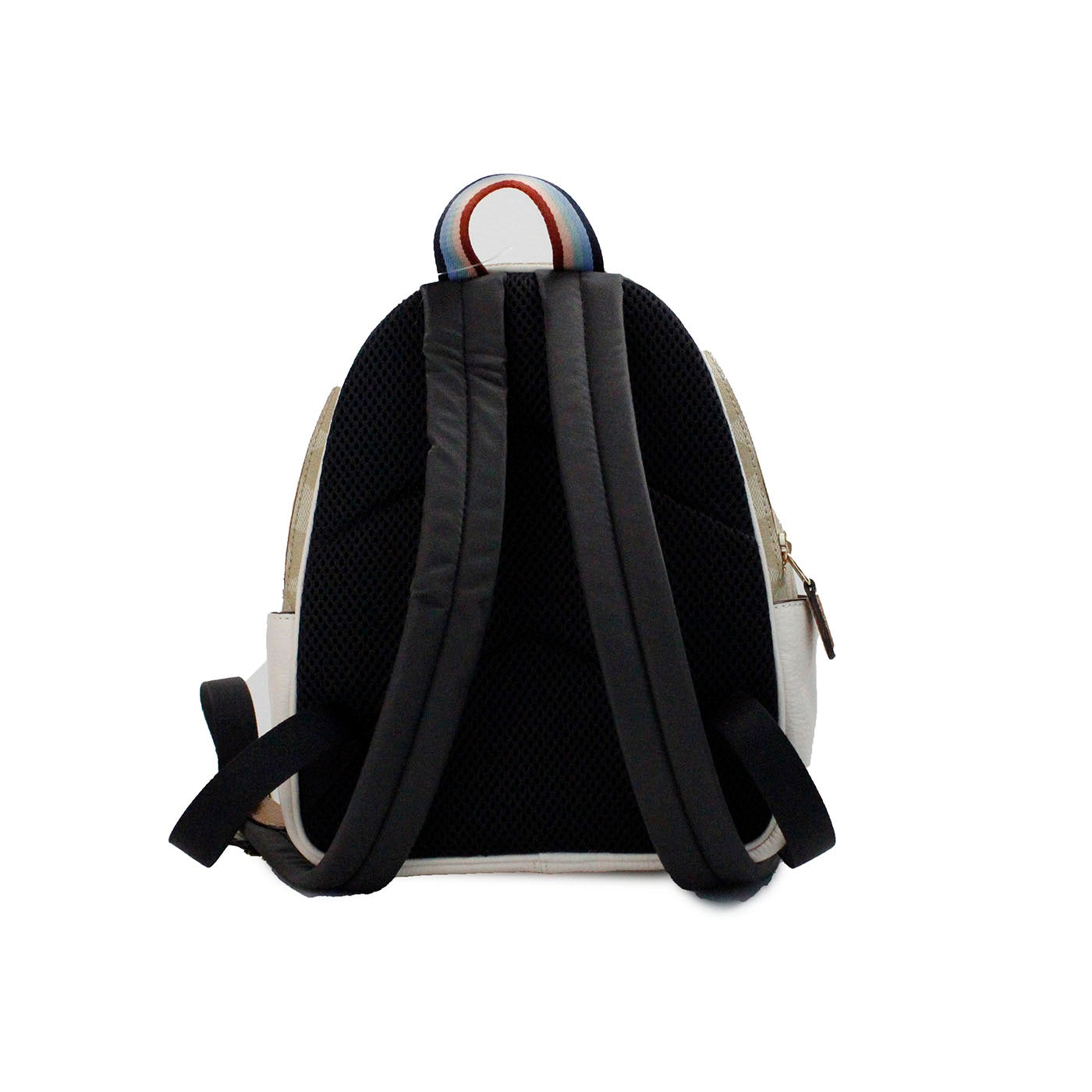 Mini Court Signature Pear Motif Shoulder Backpack Bookbag Bag Chalk Taffy - GlamHub Luxury and Icon Brand Clothing