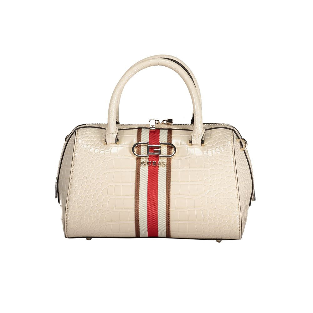 Beige Polyethylene Handbag - GLAMHUB BOUTIQUE 