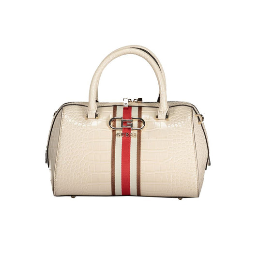 Beige Polyethylene Handbag - GLAMHUB BOUTIQUE 