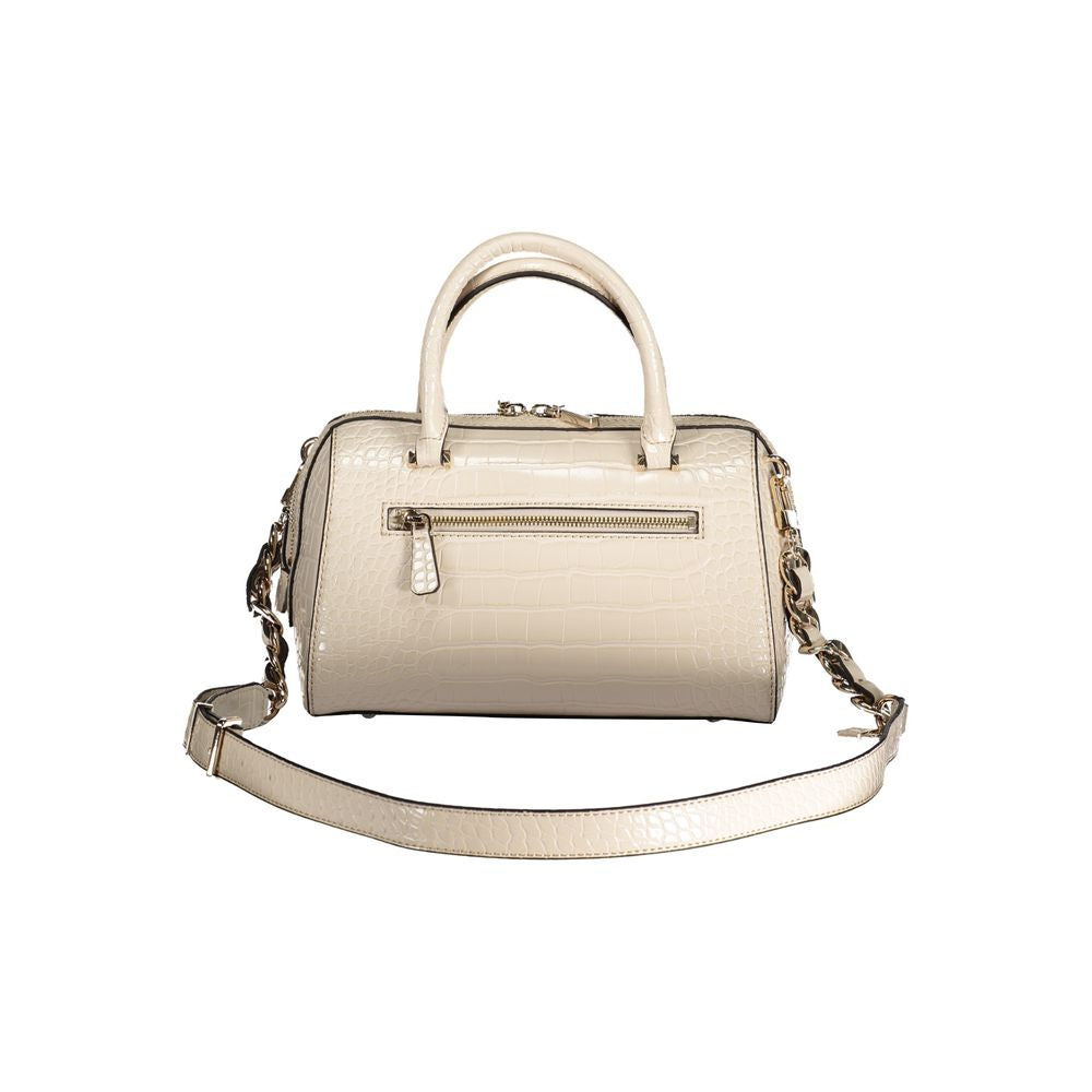 Beige Polyethylene Handbag - GLAMHUB BOUTIQUE 