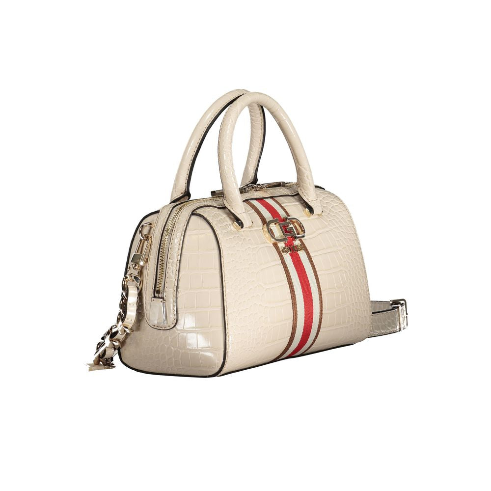 Beige Polyethylene Handbag - GLAMHUB BOUTIQUE 