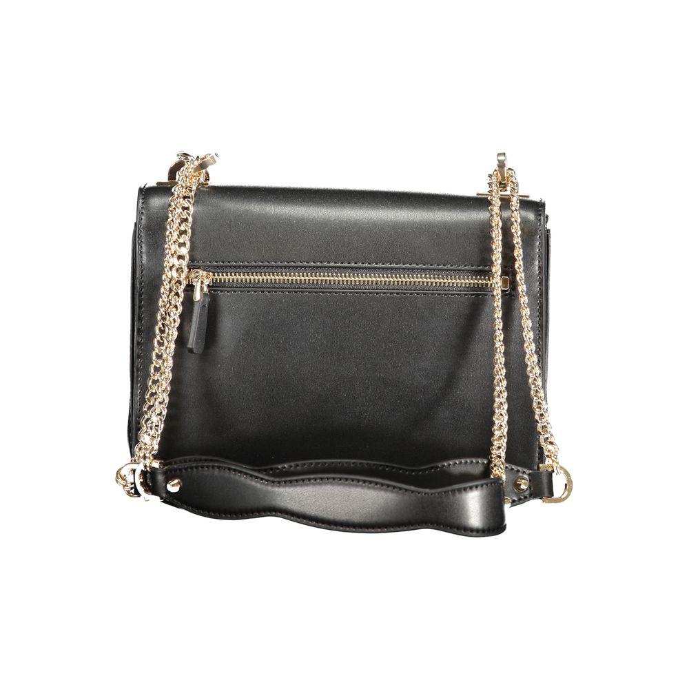 Black Polyethylene Handbag - GLAMHUB BOUTIQUE 