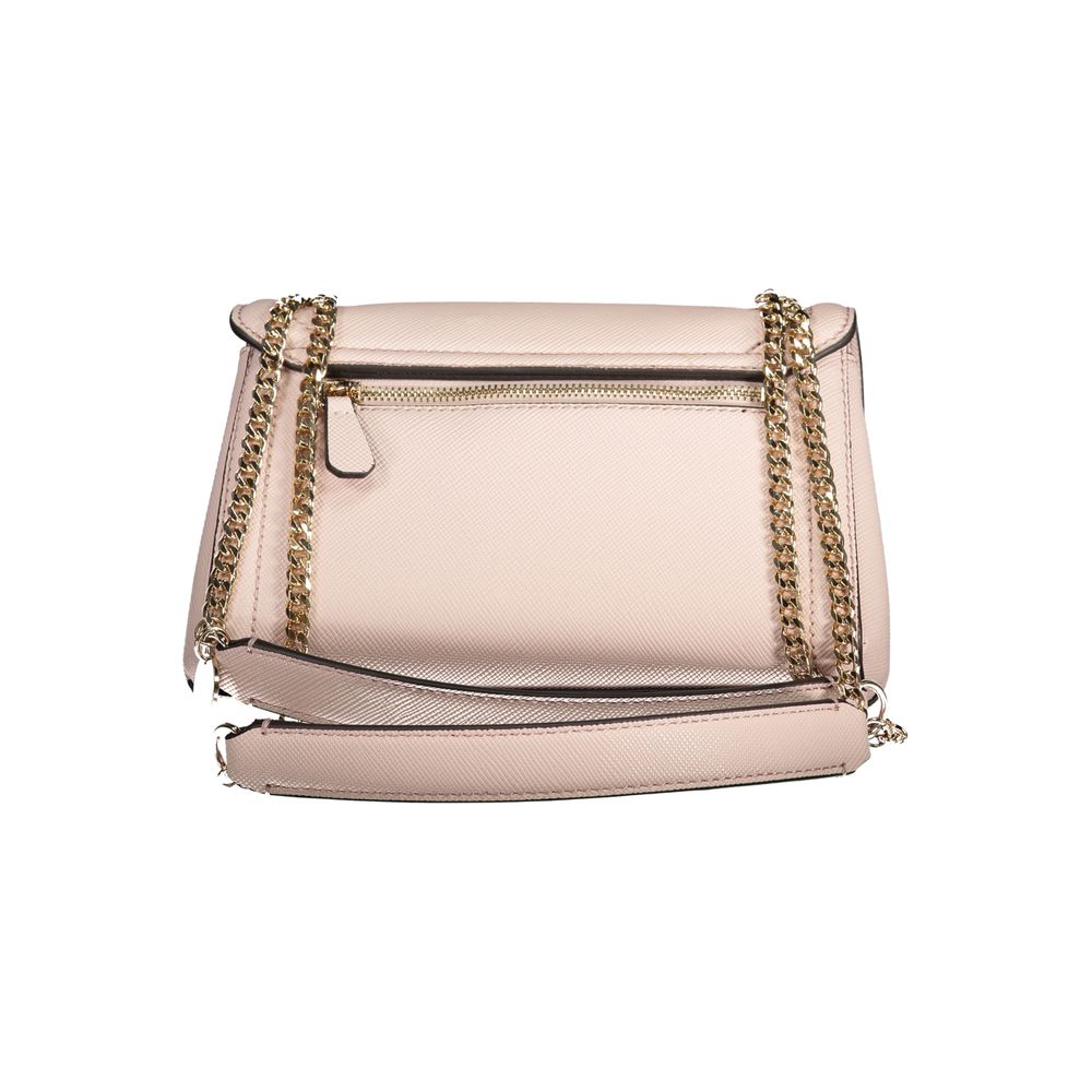 Pink Polyethylene Handbag - GLAMHUB BOUTIQUE 