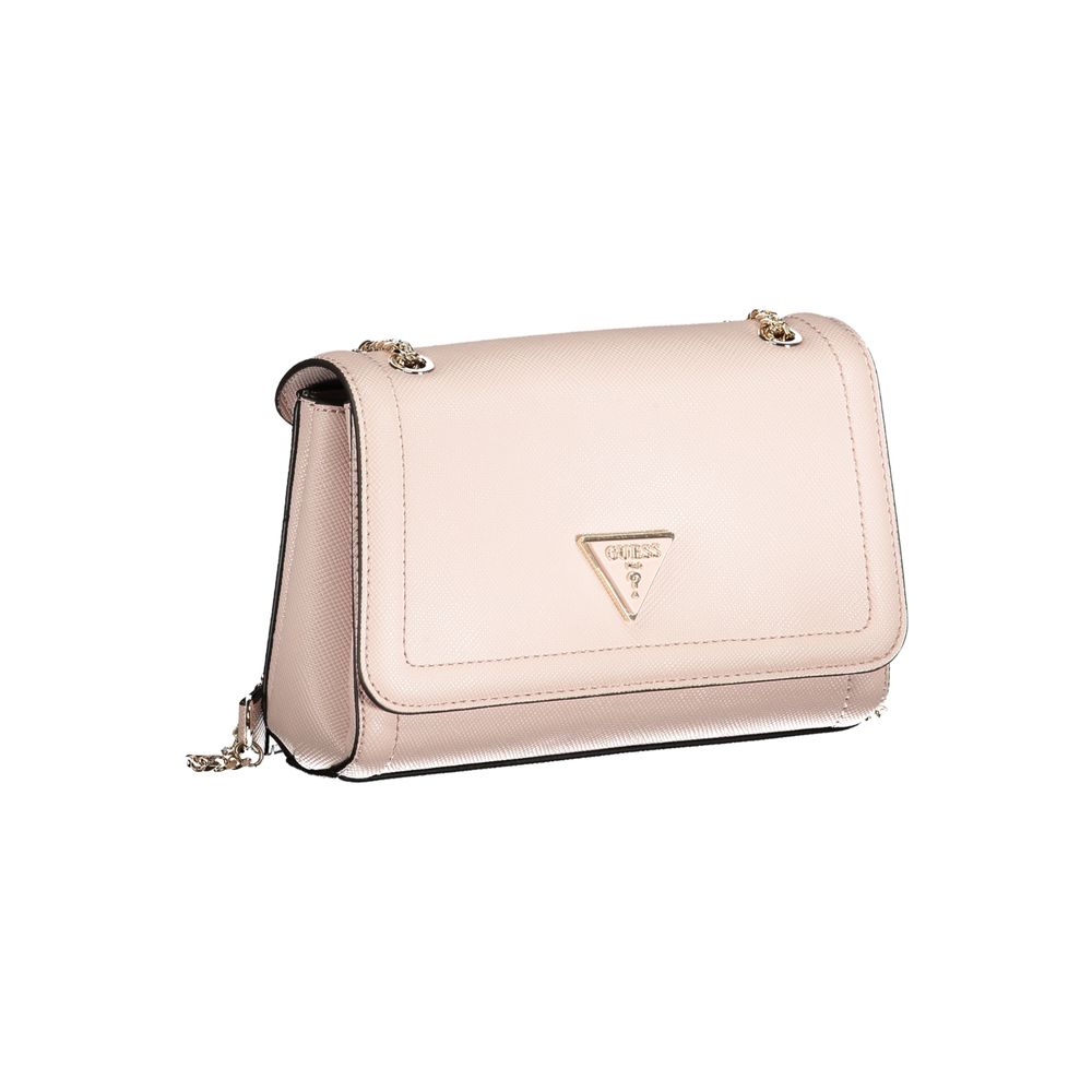 Pink Polyethylene Handbag - GLAMHUB BOUTIQUE 