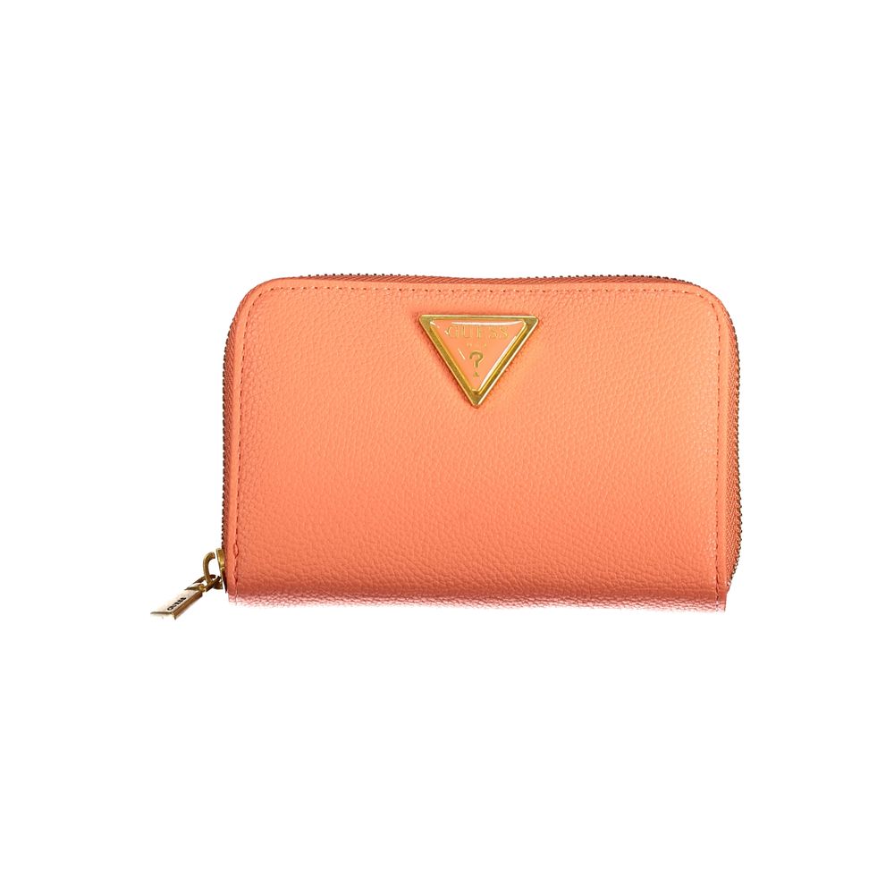 Orange Polyethylene Wallet - GLAMHUB BOUTIQUE 