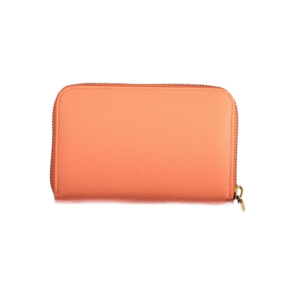 Orange Polyethylene Wallet - GLAMHUB BOUTIQUE 