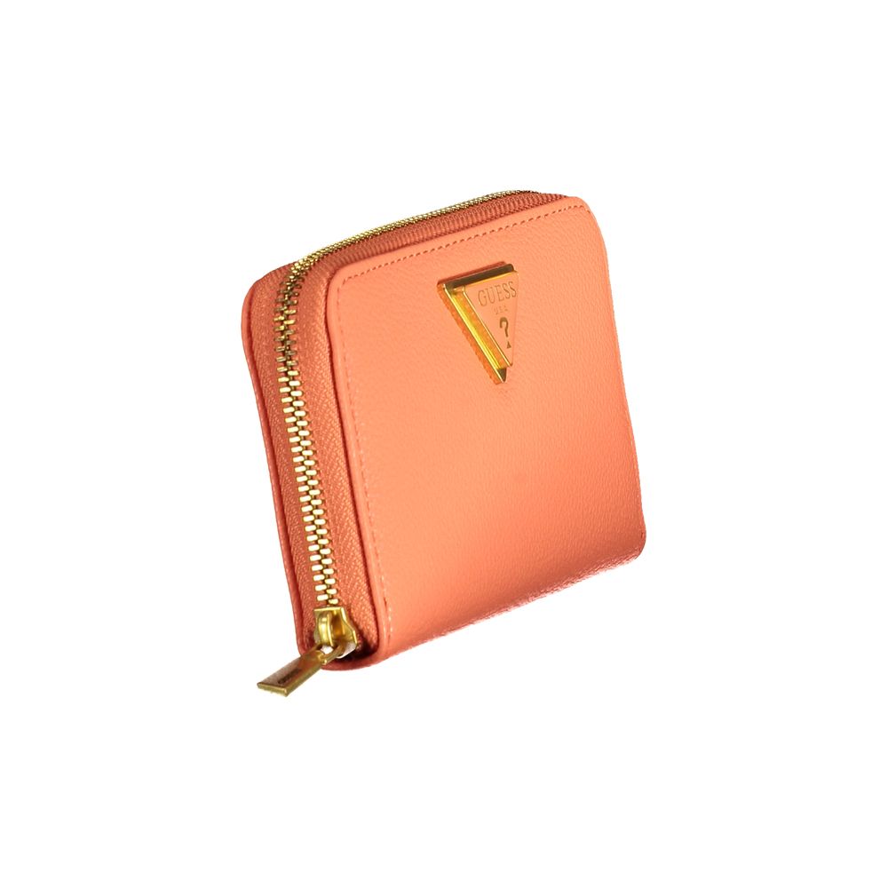 Orange Polyethylene Wallet - GLAMHUB BOUTIQUE 