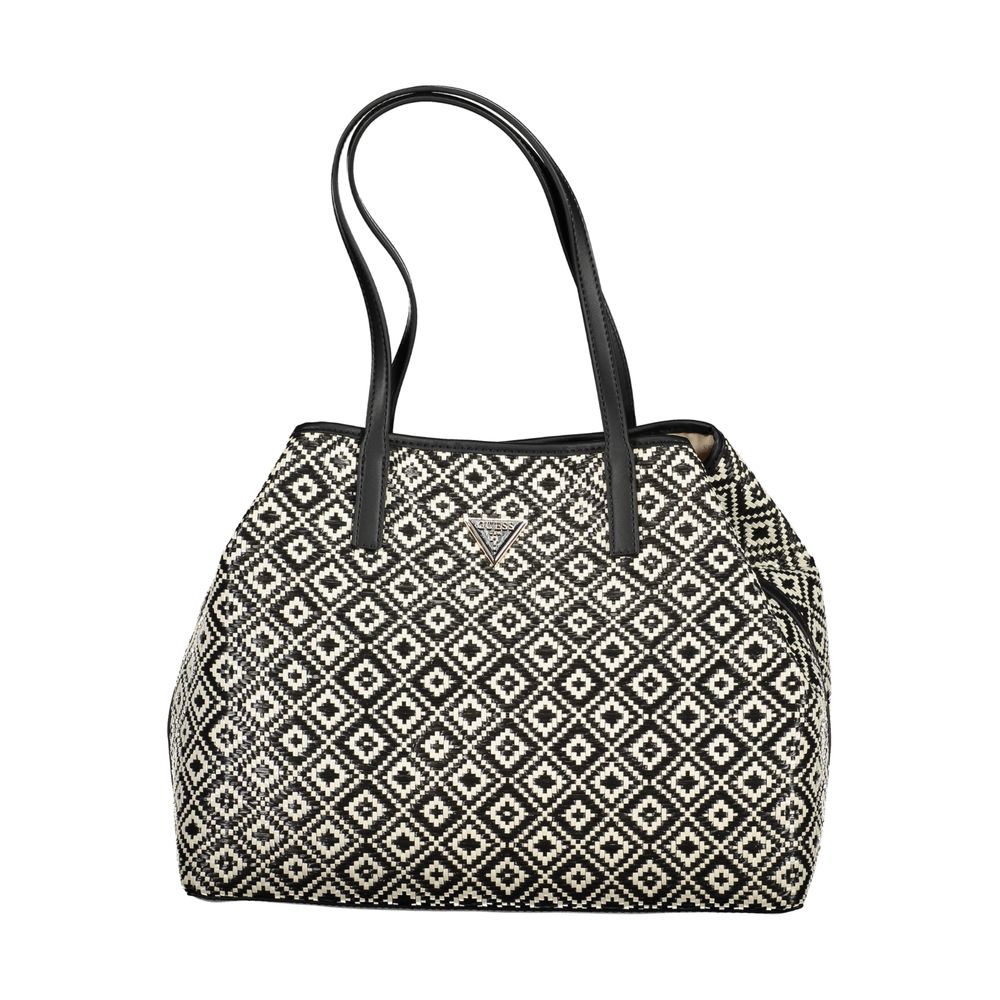 Black Polyethylene Handbag - GLAMHUB BOUTIQUE 