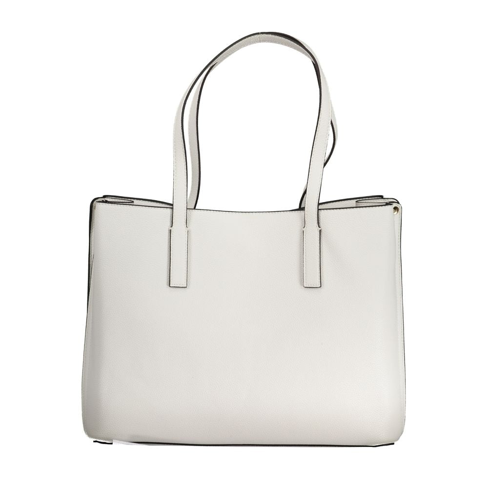 White Polyethylene Handbag - GLAMHUB BOUTIQUE 