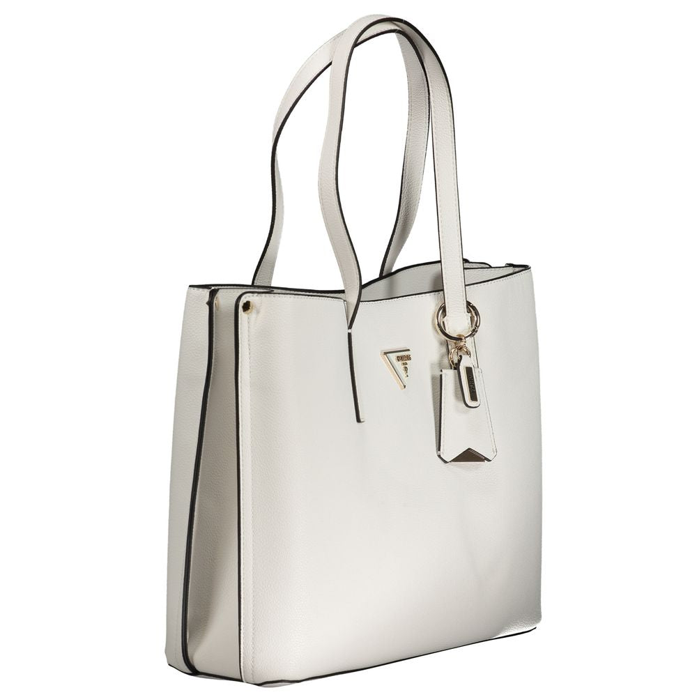 White Polyethylene Handbag - GLAMHUB BOUTIQUE 