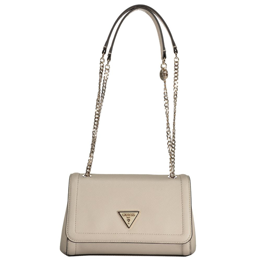 Gray Polyethylene Handbag - GLAMHUB BOUTIQUE 