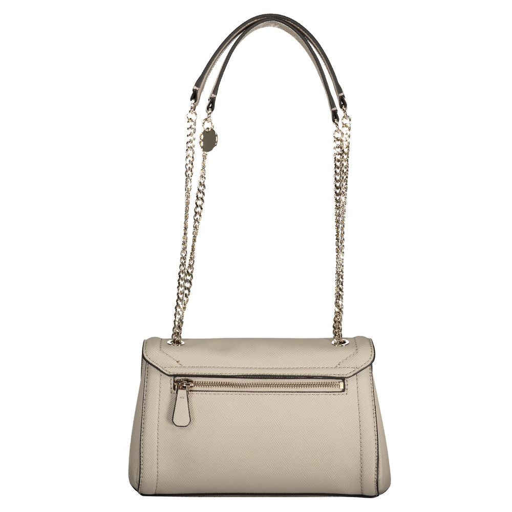 Gray Polyethylene Handbag - GLAMHUB BOUTIQUE 