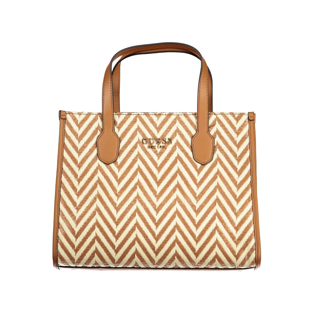 Brown Cotton Handbag - GLAMHUB BOUTIQUE 