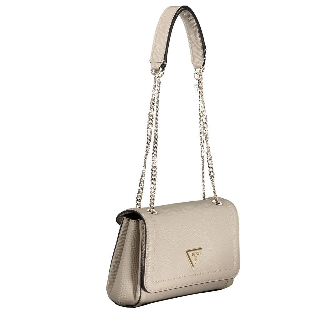 Gray Polyethylene Handbag - GLAMHUB BOUTIQUE 