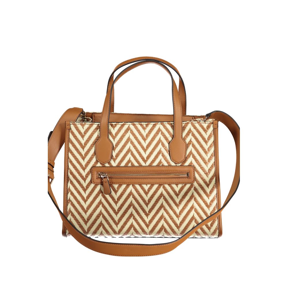 Brown Cotton Handbag - GLAMHUB BOUTIQUE 