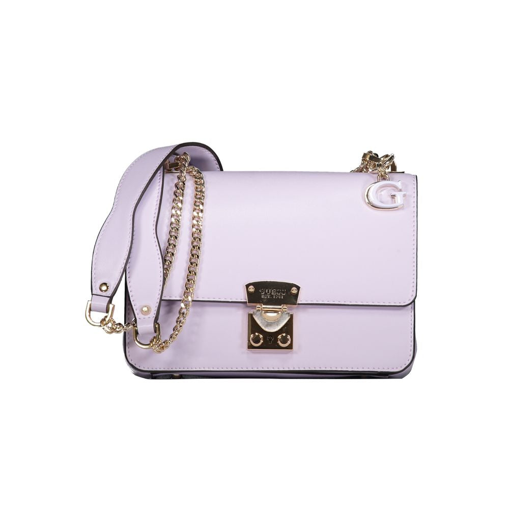 Purple Polyethylene Handbag - GLAMHUB BOUTIQUE 