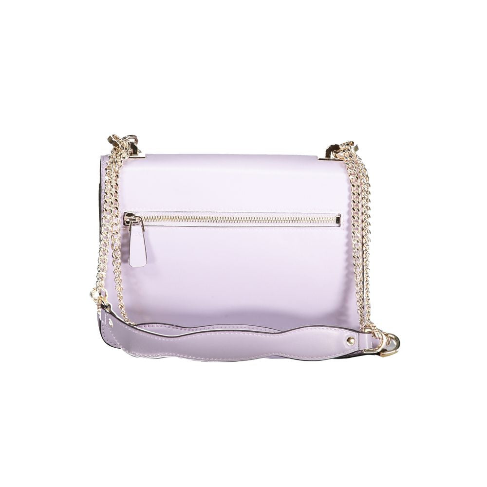 Purple Polyethylene Handbag - GLAMHUB BOUTIQUE 