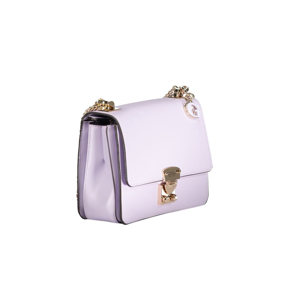 Purple Polyethylene Handbag - GLAMHUB BOUTIQUE 