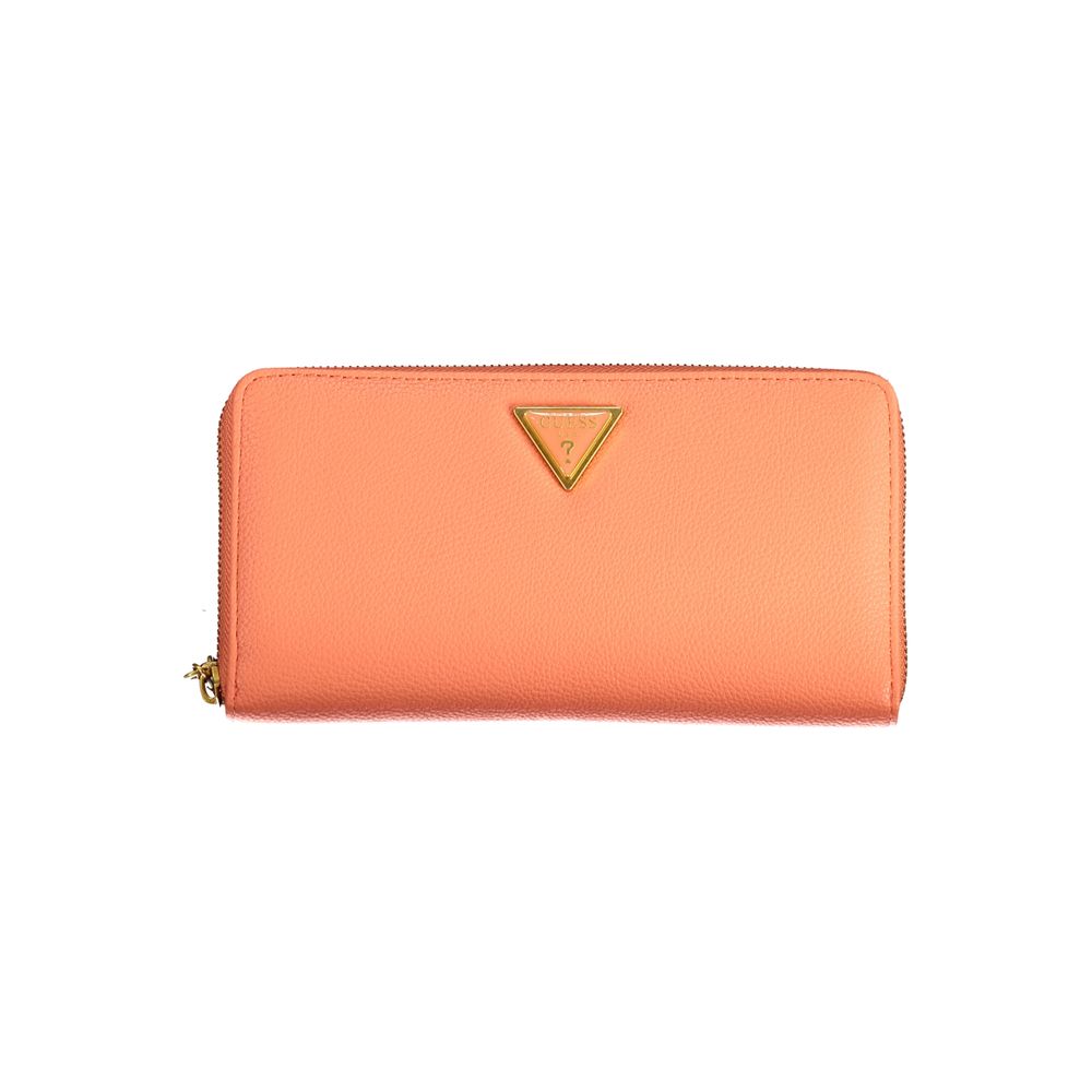 Orange Polyethylene Wallet - GLAMHUB BOUTIQUE 