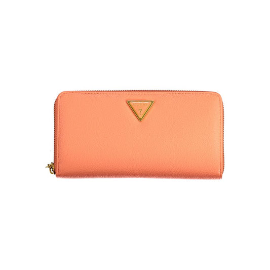 Orange Polyethylene Wallet - GLAMHUB BOUTIQUE 