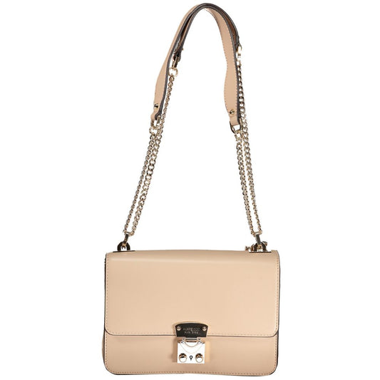 Beige Polyethylene Handbag - GLAMHUB BOUTIQUE 