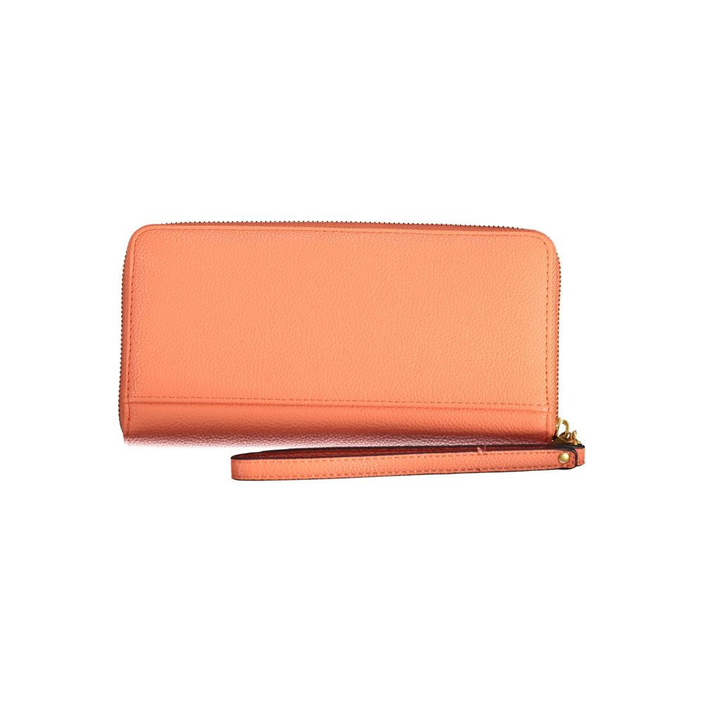 Orange Polyethylene Wallet - GLAMHUB BOUTIQUE 