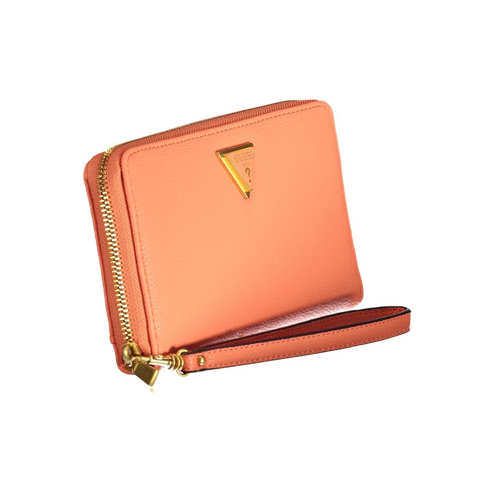 Orange Polyethylene Wallet - GLAMHUB BOUTIQUE 