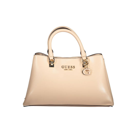 Beige Polyethylene Handbag - GLAMHUB BOUTIQUE 