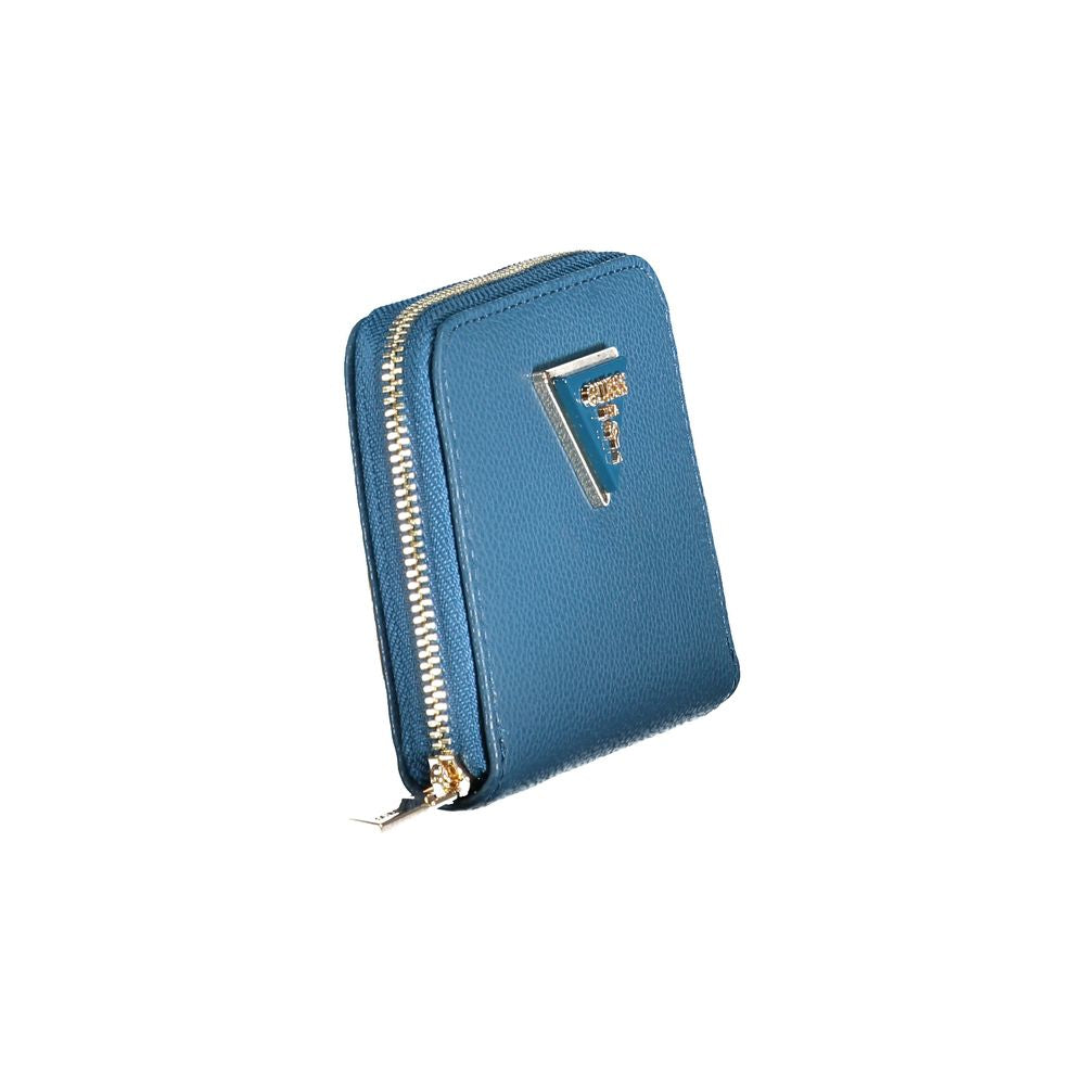 Blue Polyethylene Wallet - GLAMHUB BOUTIQUE 