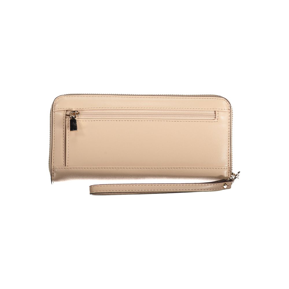 Beige Polyethylene Wallet - GLAMHUB BOUTIQUE 