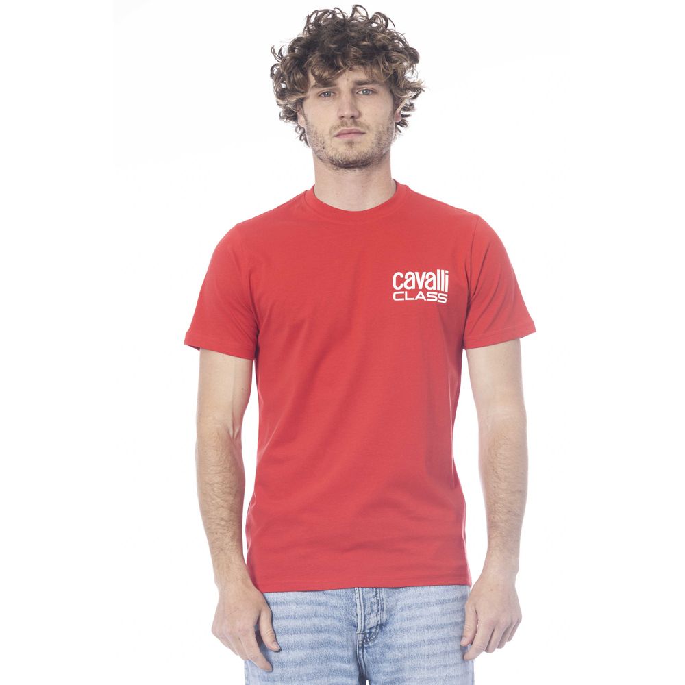 Red Cotton Men T-Shirt - GlamHub Luxury and Icon Brand Clothing