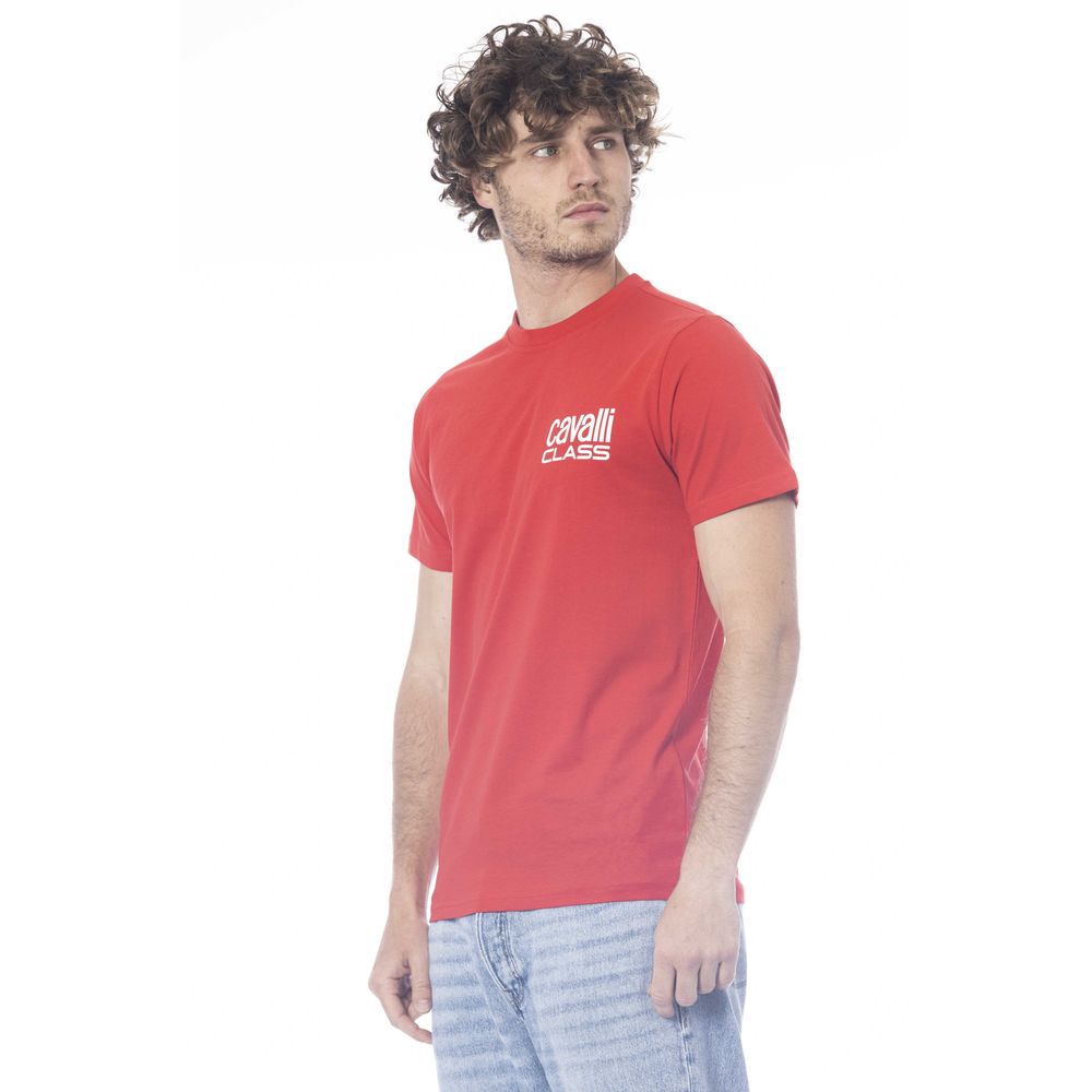 Red Cotton Men T-Shirt - GlamHub Luxury and Icon Brand Clothing