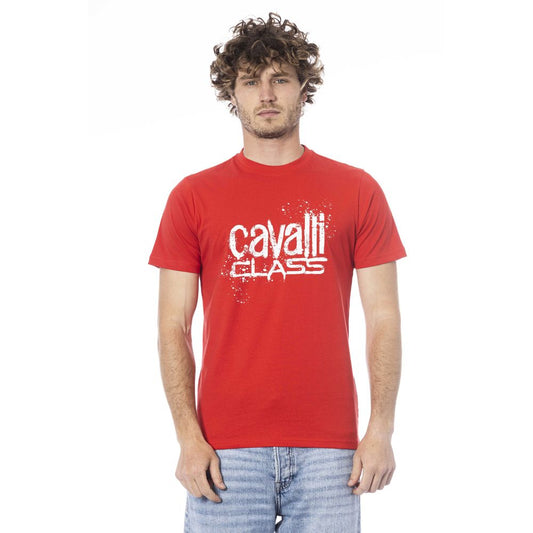 Red Cotton Men T-Shirt - GlamHub Luxury and Icon Brand Clothing