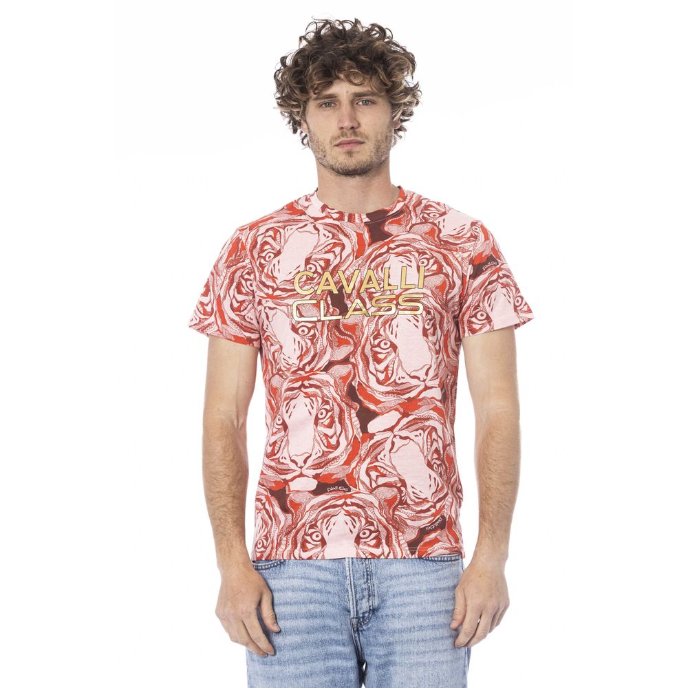 Red Cotton Men T-Shirt - GlamHub Luxury and Icon Brand Clothing