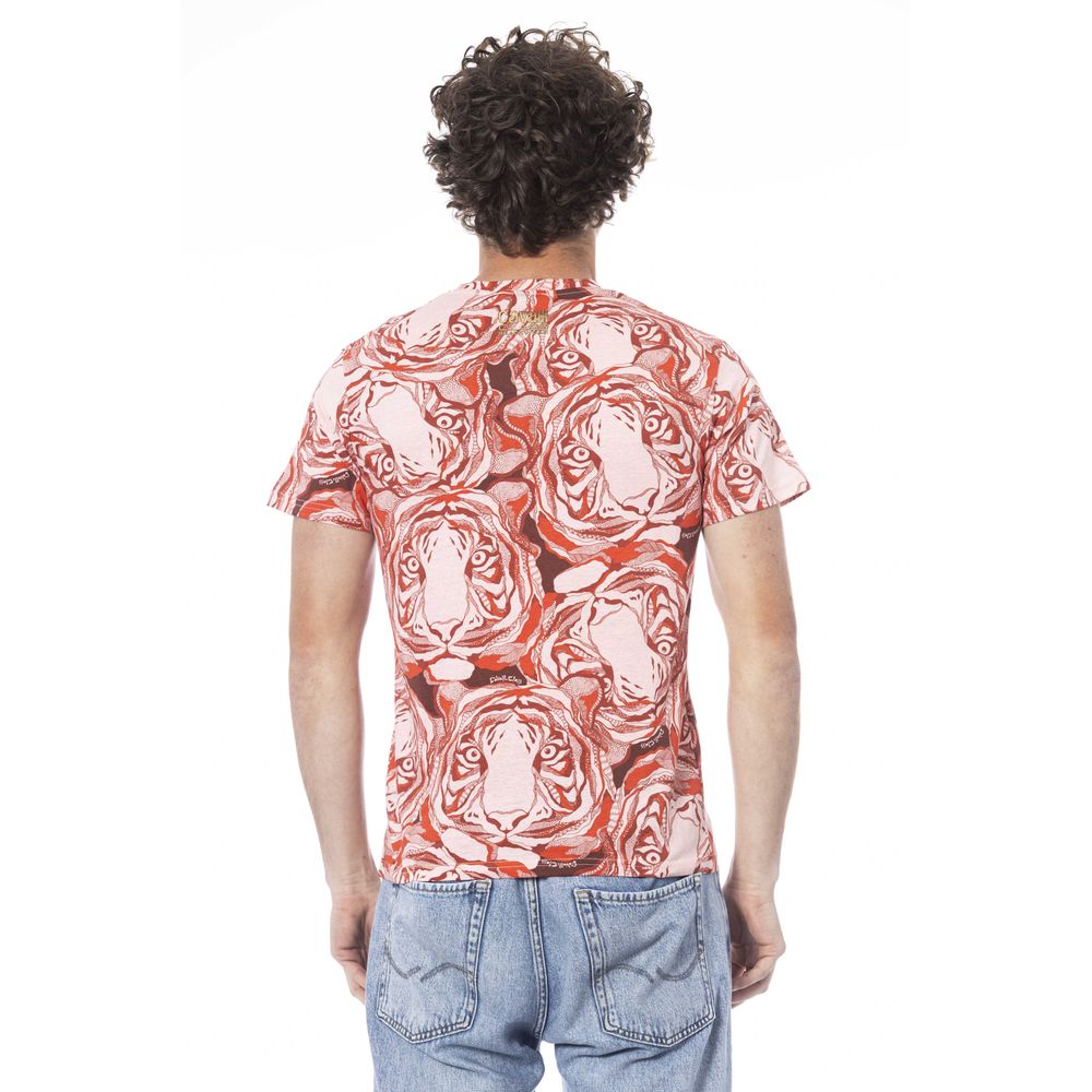 Red Cotton Men T-Shirt - GlamHub Luxury and Icon Brand Clothing