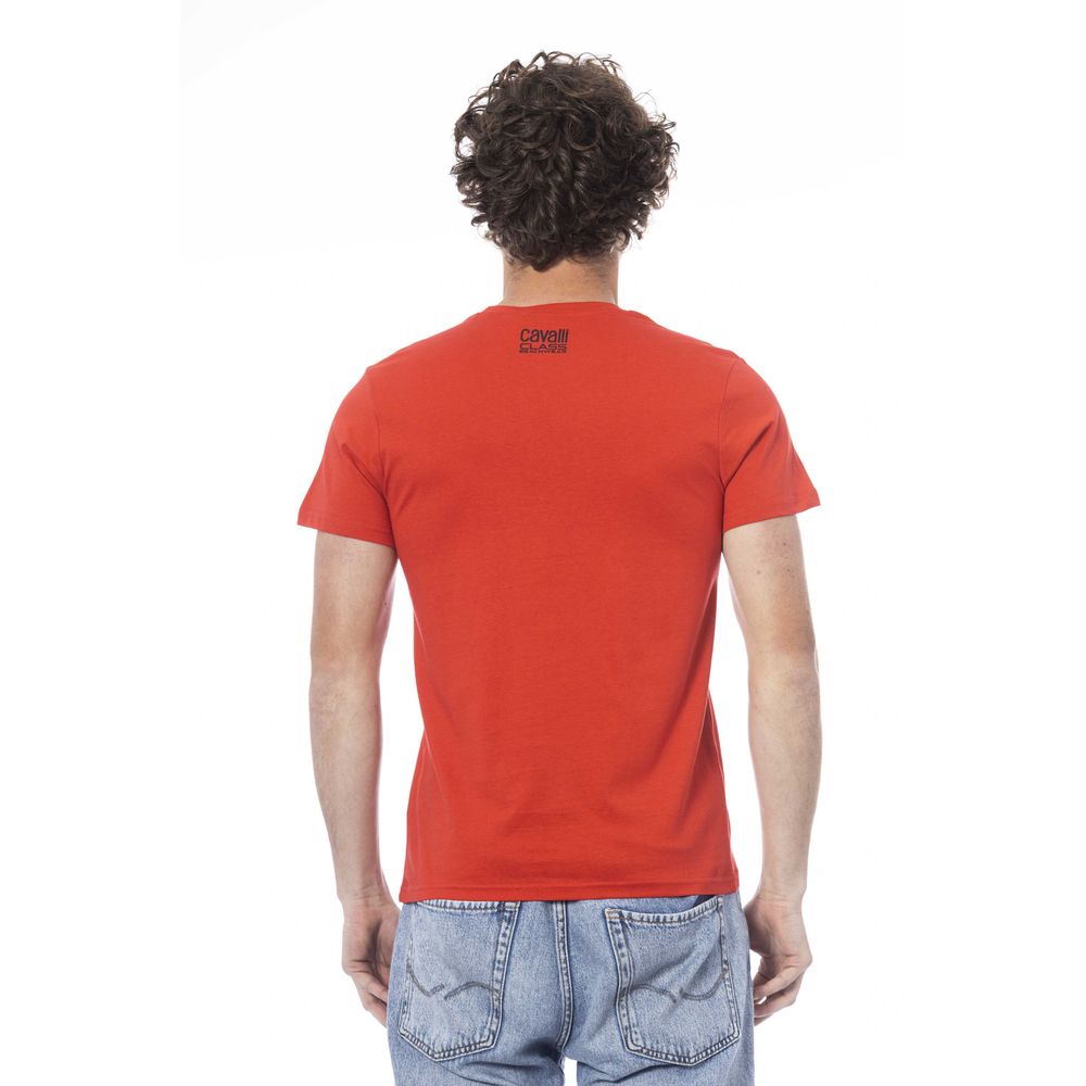 Red Cotton Men T-Shirt - GlamHub Luxury and Icon Brand Clothing