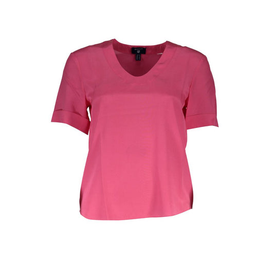 Pink Silk Tops & T-Shirt - GlamHub Luxury and Icon Brand Clothing