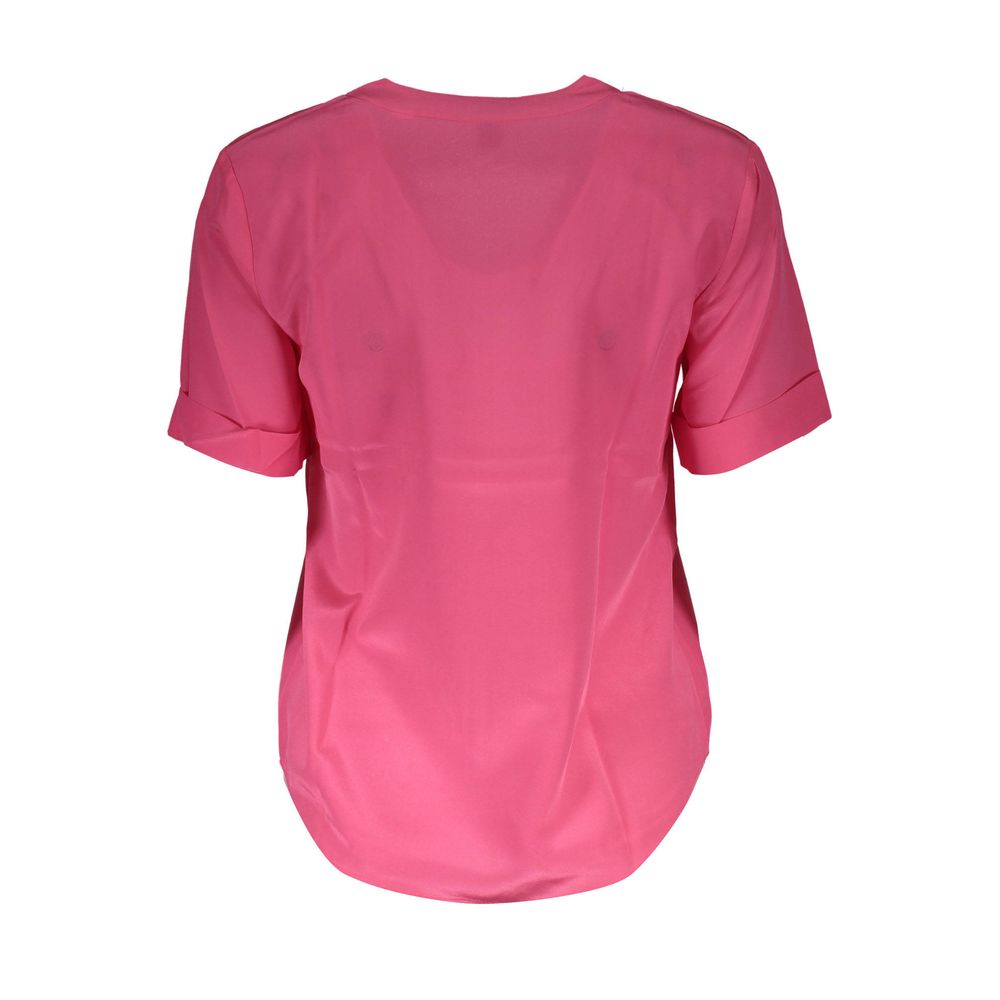 Pink Silk Tops & T-Shirt - GlamHub Luxury and Icon Brand Clothing