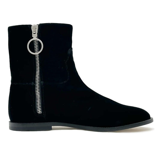 Black Leather Di Calfskin Boot - GLAMHUB BOUTIQUE 