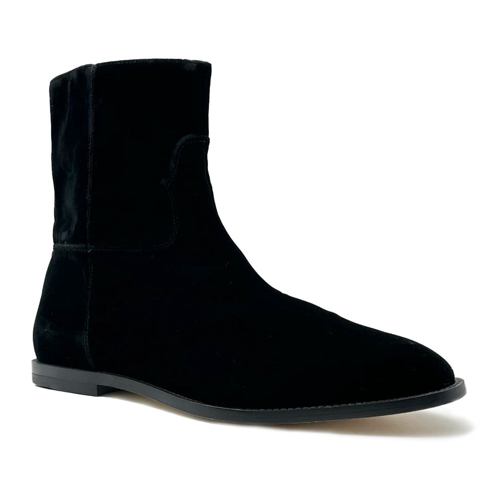 Black Leather Di Calfskin Boot - GLAMHUB BOUTIQUE 