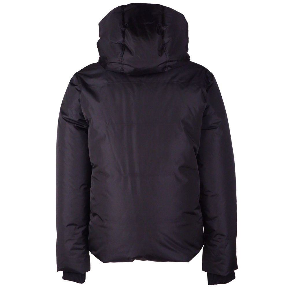 Black Nylon Men Jacket - GLAMHUB BOUTIQUE 