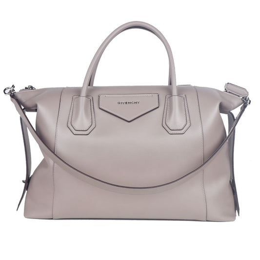 Gray Leather Crossbody Bag - GLAMHUB BOUTIQUE 