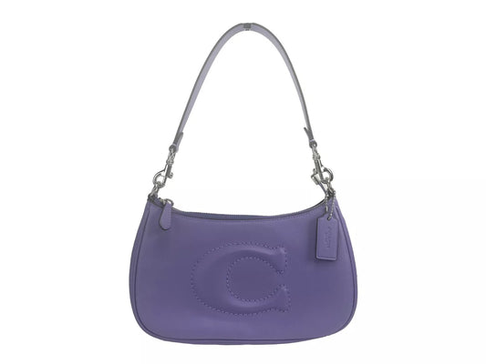 Teri Smooth Leather Crossbody Bag Purse Purple - GlamHub Luxury and Icon Brand Clothing